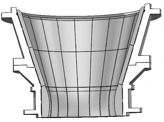 Gyratory crusher concave segment